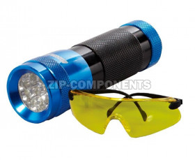 Набор для поиска утечек, фонарик + очки UvPro Cps